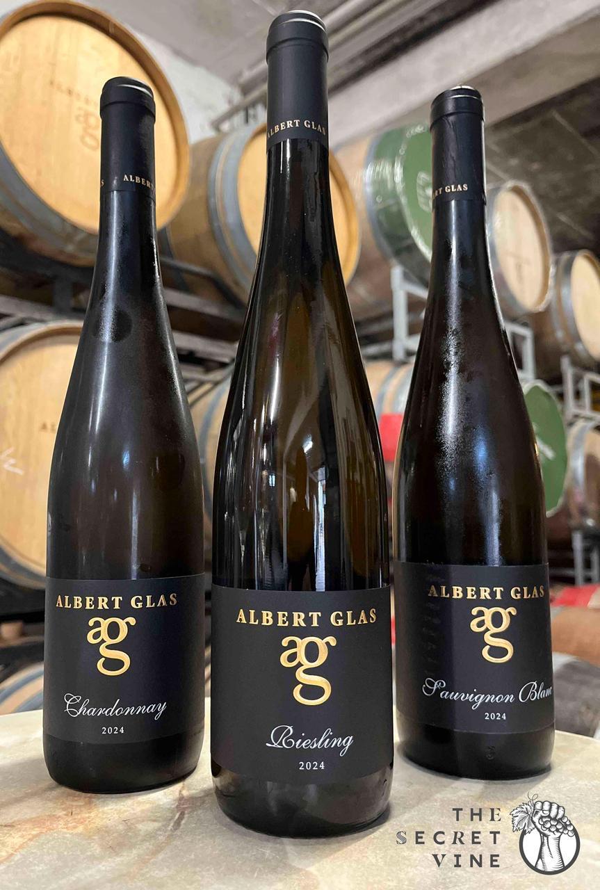 Premium wine collection showcasing Albert Glas wines